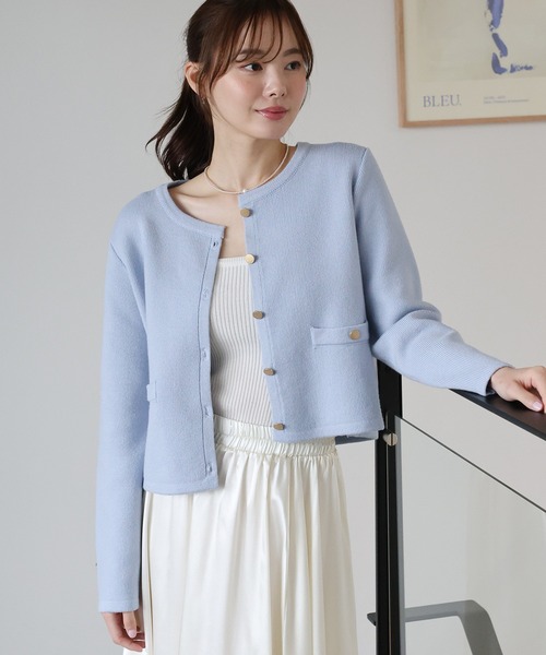 BLUEEAST（ブルーイースト） カーディガン 「新色追加」金ボタンノー