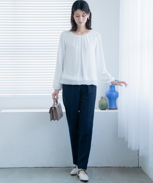slattgir スラックス パンツ 高身長 ストレッチきれい見え