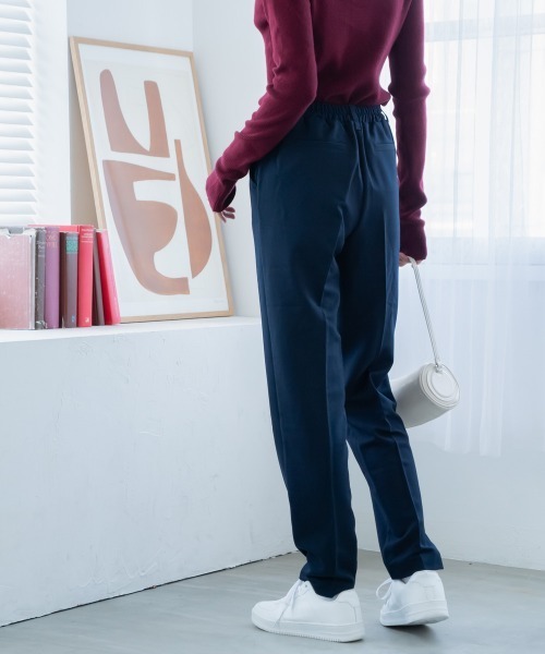 slattgir スラックス パンツ 高身長 ストレッチきれい見え