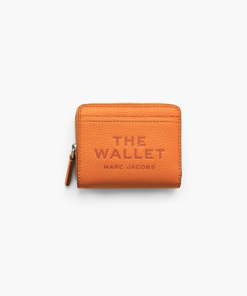 MARC JACOBS コンパクトウォレット レザー オレンジ MARC JACOBS（マーク・ジェイコブス） 財布 THE LEATHER MINI COMPACT