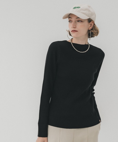 coca（コカ） ニット セーター 極上ボートネックリブニット レディース