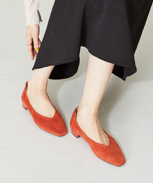 WA ORiental TRaffic パンプス やわらかVカットフラットパンプス