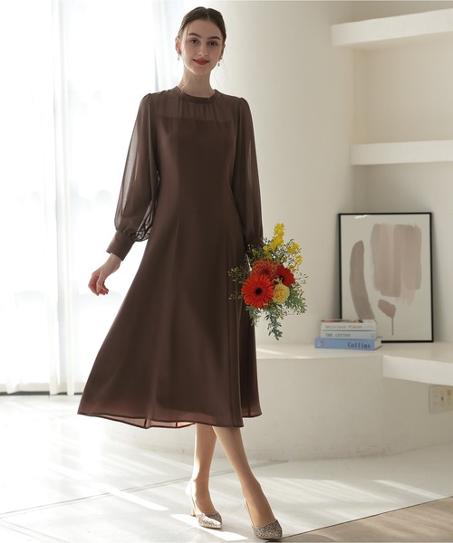 【新品】【PREFERIR】オケージョンドレス PREFERIR ドレス カットワーク レース 結婚式 パーティー