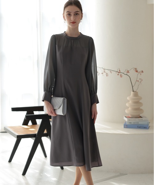 【新品】【PREFERIR】オケージョンドレス PREFERIR ドレス カットワーク レース 結婚式 パーティー