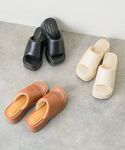 サンダル 厚底パテッドサンダル レディースの詳細画像1