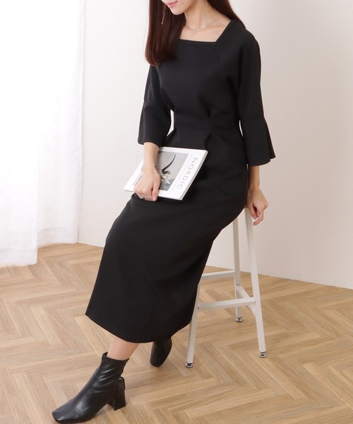 楽天市場】ロングドレス ロング ワンピース 深いスリット レース