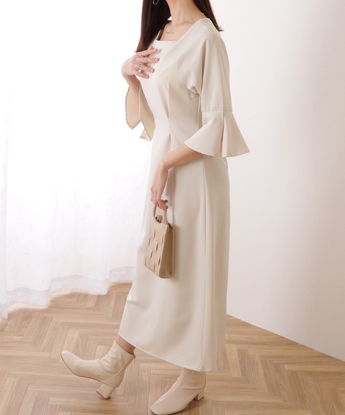 Lace Ladies（レースレディース） ワンピース スクエアネック フレア