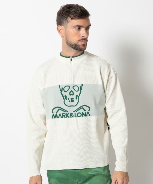 MARK AND LONA メンズセーター MARK&LONA セーター ニット Pave Zip Neck Knit | MEN メンズ
