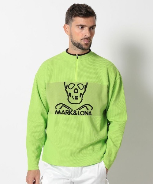 MARK AND LONA メンズセーター MARK&LONA セーター ニット Pave Zip Neck Knit | MEN メンズ