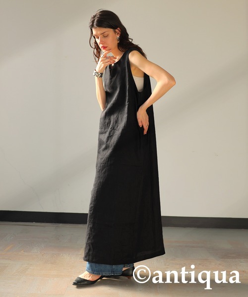 【新品】room306 ワンピース　リネン　麻　ティアードワンピース 麻混シアーギャザーティアードワンピース【洗濯機洗い可