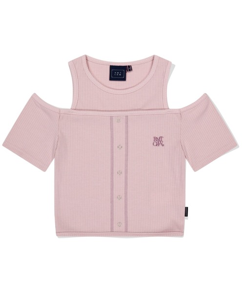 ニット セーター A'GEM/9 × .kom 「ROMANTIC CROWN/ロマンティック クラウン」 OFF SHOULDER KNIT/オフシ ROMANTIC CROWN ニット セーター A'GEM/9 × .kom 「ROMANTIC