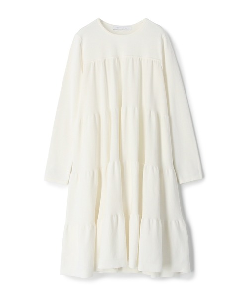 ESTNATION」 ニットワンピース 38 オフホワイト レディース : 83396471  