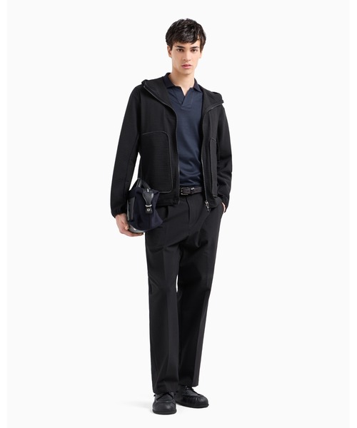 新品未使用　ポロシャツ 「エンポリオ アルマーニ」リヨセル混紡ジャージー メンズ EMPORIO ARMANI ポロシャツ 「エンポリオ アルマーニ」ASV
