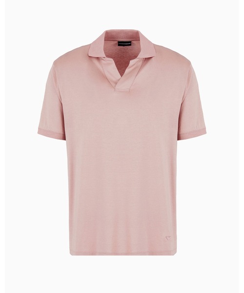 新品未使用　ポロシャツ 「エンポリオ アルマーニ」リヨセル混紡ジャージー メンズ EMPORIO ARMANI ポロシャツ 「エンポリオ アルマーニ」ASV