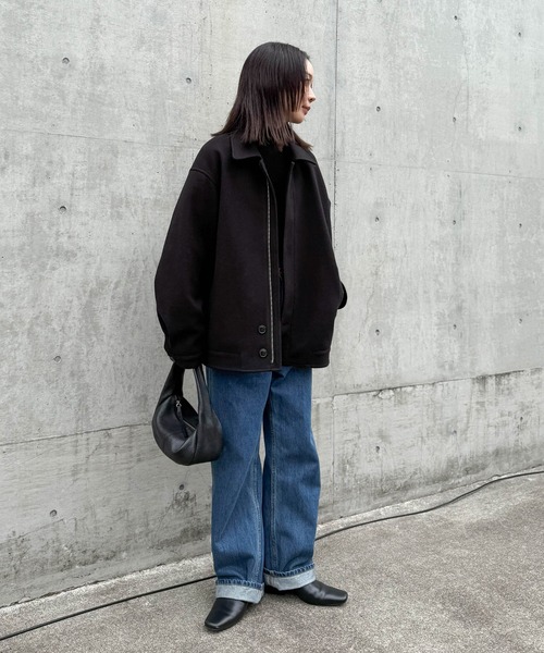 コート アウター ビッグシルエットミドルコート レディース : ZOZOTOWN