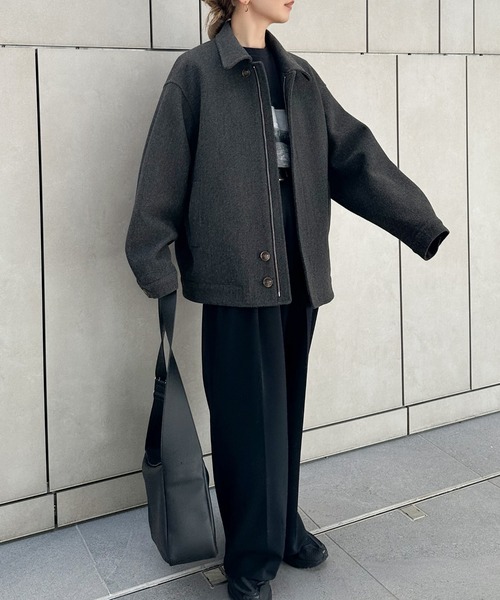 コート アウター ビッグシルエットミドルコート レディース : ZOZOTOWN