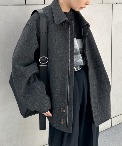 コート アウター ビッグシルエットミドルコート レディース : ZOZOTOWN