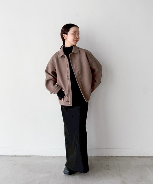 コート アウター ビッグシルエットミドルコート レディース : ZOZOTOWN