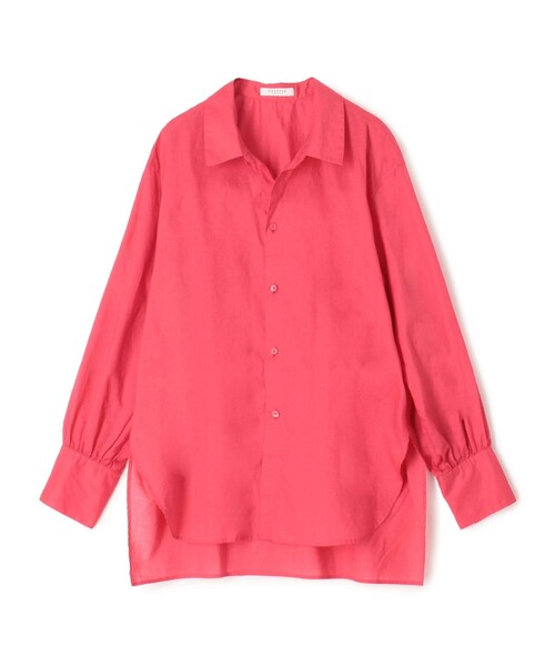 MACPHEE シャツ MACPHEE ブラウス シャツ コットンブロード バンドカラーシャツ