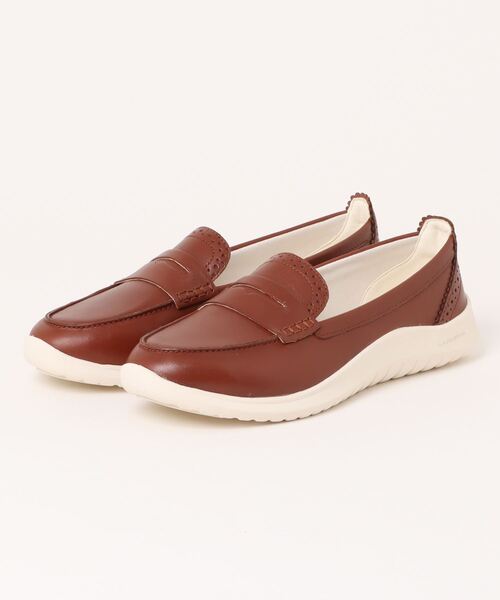 【極美品】COLE HAAN（7.5） コインローファー　GRAND 赤 ピンチ グランド クラシック ペニー ローファー mens. 0.0
