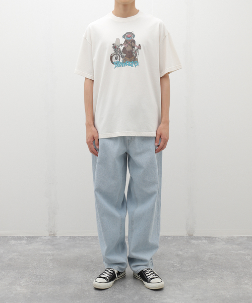 BRAIN DEAD tシャツ / MOTO HIKER T-SHIRT BDS24T00003845WH02