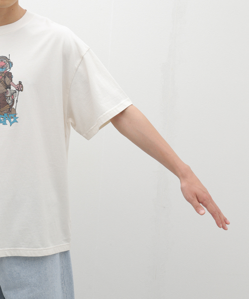 BRAIN DEAD tシャツ / MOTO HIKER T-SHIRT BDS24T00003845WH02