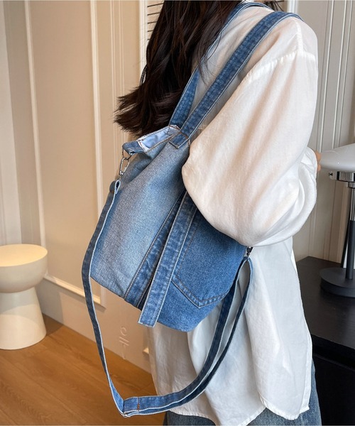 デニムショルダー編み込みストラップ付き ショルダーストラップ 「SHOULTY MULTI STRAP」編み込みチェーン
