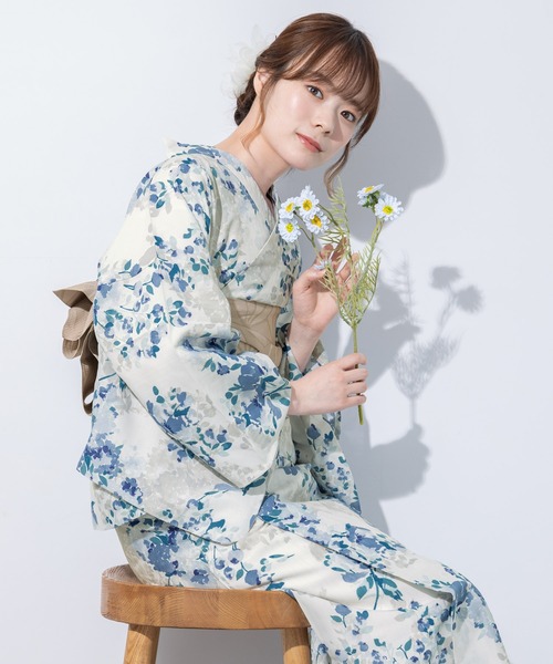 SOUBIEN（創美苑） 浴衣 2wayセパレート浴衣3点セット （上着＋