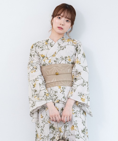SOUBIENセパレート浴衣3点セット　二部式　フリーサイズ SOUBIEN 浴衣 “初心者でもプロの着姿”新二部式 セパレート浴衣3