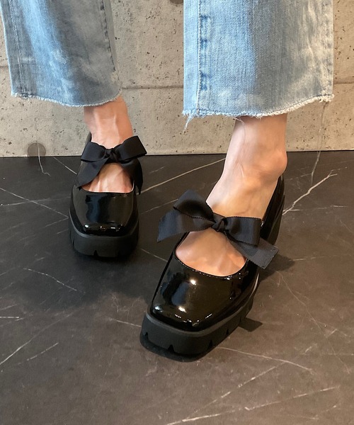 リボンパンプス ALL BLACK パンプス リボンパンプス : ZOZOTOWN Yahoo!店 - 通販