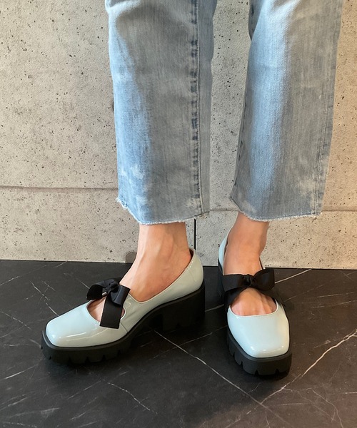 アレミス ブラックパンプス リボン付き ALL BLACK パンプス リボンパンプス : ZOZOTOWN Yahoo!店 - 通販
