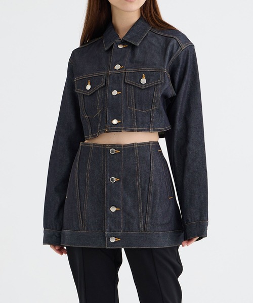 John Lawrence Sullivan デニムジャケット RIGID DENIM STACKED JACKET | JOHN LAWRENCE SULLIVAN