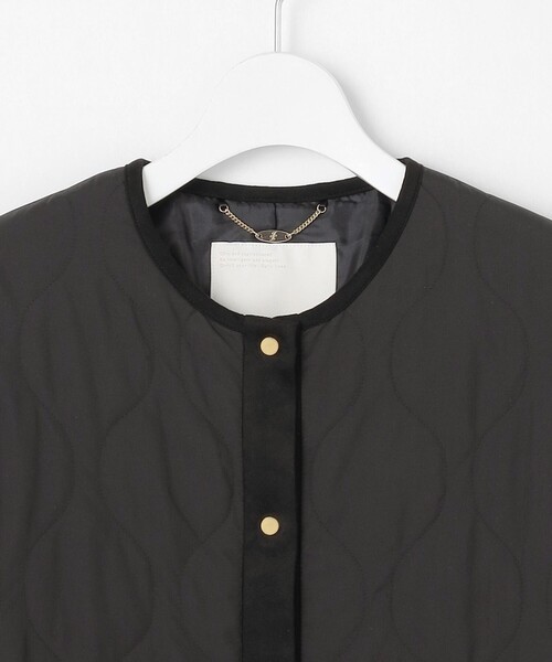 自由区（ジユウク） ジャケット ノーカラージャケット パディング