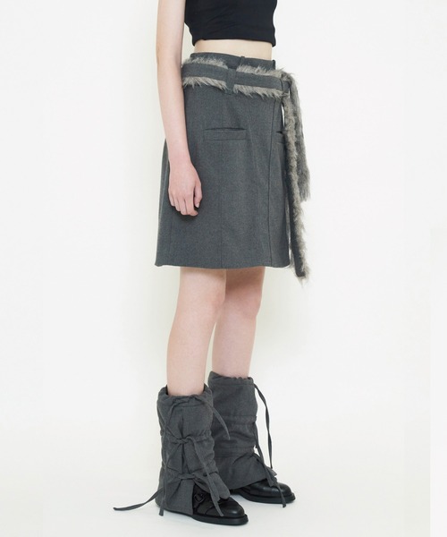 スカート VIAVANDA PLEATED MIDI SKIRT / GRAY PLEATED MIDI SKIRT / GRAY – VIAVANDA