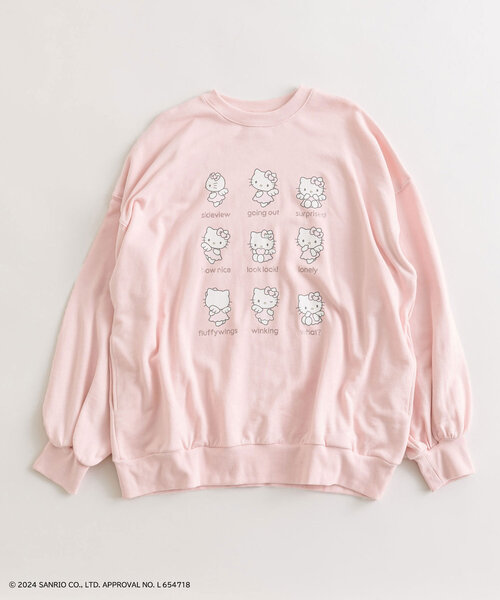 スウェット HELLO KITTY スウェット レディース FREAK'S STORE/”HELLO KITTY” フロントロゴスウェット｜Daytona
