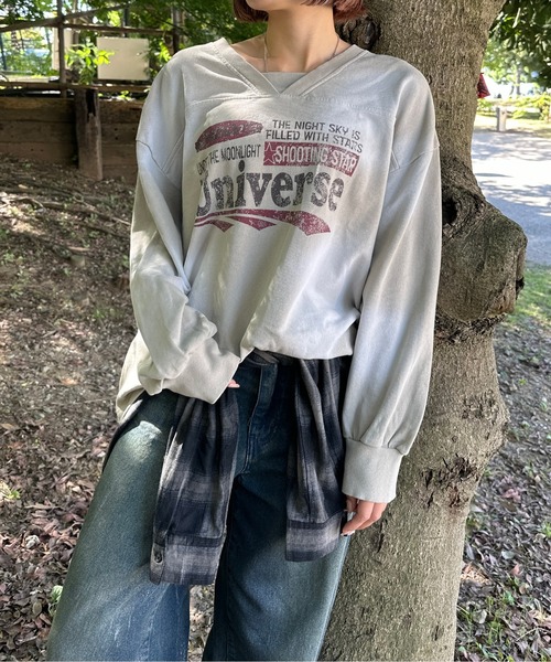 tシャツ 加工VネックスウェT メンズ レディース : ZOZOTOWN