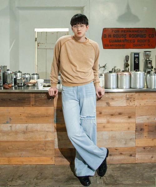 ZIP FIVE -White Line- トレーナー スウェット 「White Line」 裏毛