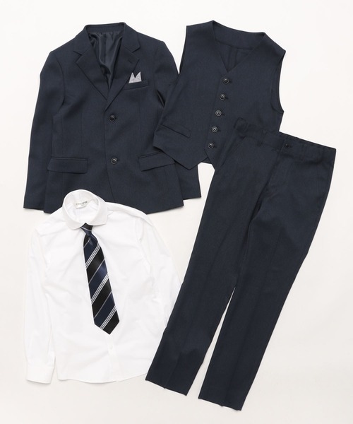 2609【新品タグ付き】ショパン 140cm キッズフォーマル 3ピース 7点