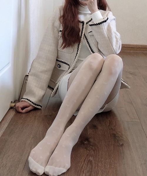 タイツ リボン/ハート柄 アソートシアータイツ レディース : ZOZOTOWN