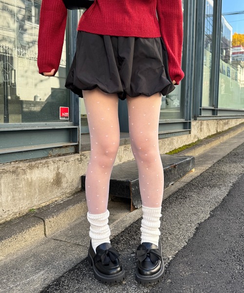 タイツ リボン/ハート柄 アソートシアータイツ レディース : ZOZOTOWN