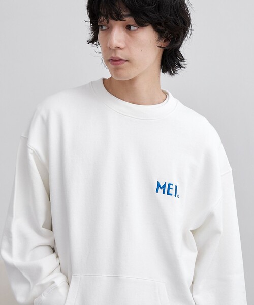 MEI（メイ） トレーナー スウェット 別注 裏毛ロゴクルーネック