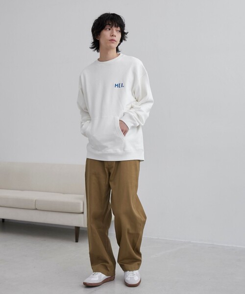 MEI（メイ） トレーナー スウェット 別注 裏毛ロゴクルーネック