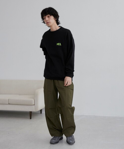【新品】Mei Semones メイシモネス　スエット　XL MEI（メイ） トレーナー スウェット 別注 裏毛ロゴクルーネック