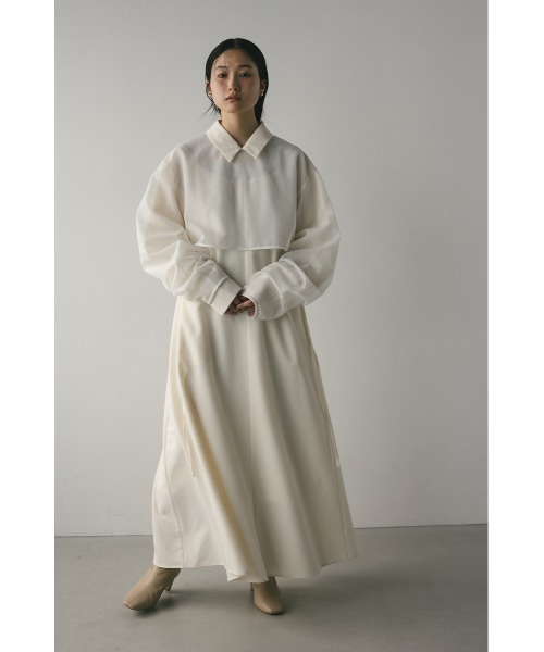 peas メッシュレイヤードワンピース peas メッシュレイヤードワンピース - メルカリ