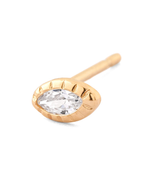 ピアス マーキスビジューピアス「K10」 レディースの画像
