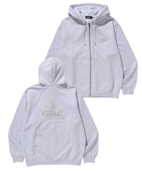 XLARGE」 ジップアップパーカー X-LARGE ネイビー メンズ