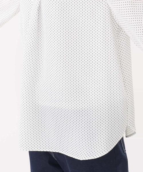 ブラウス シャツ ボウタイ風幾何ドット柄ブラウス/洗える レディース MK MICHEL KLEIN ブラウス シャツ ボウタイ風幾何ドット柄