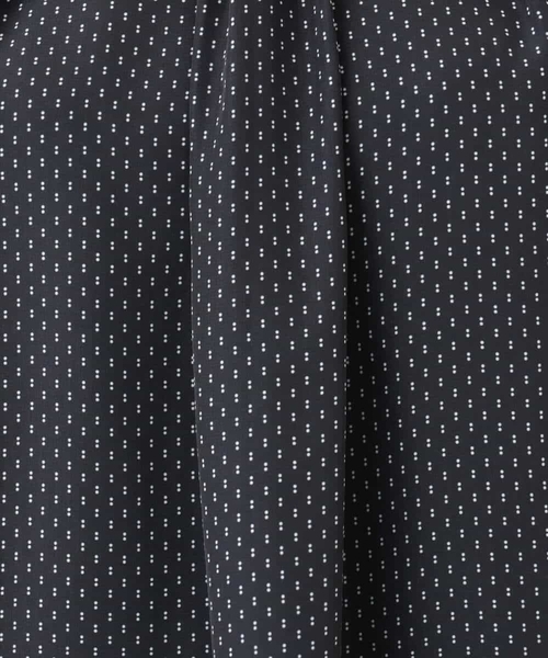 ブラウス シャツ ボウタイ風幾何ドット柄ブラウス/洗える レディース MK MICHEL KLEIN ブラウス シャツ ボウタイ風幾何ドット柄