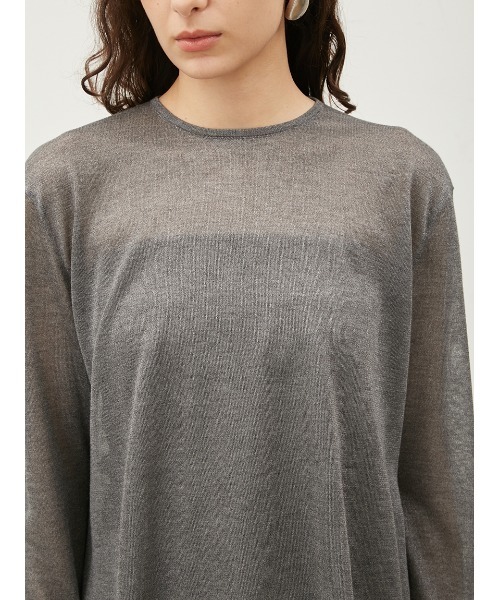 T367 Mila Owen ニット　L ミラ オーウェン Mila Owen ウールカシミヤタートルルーズニット