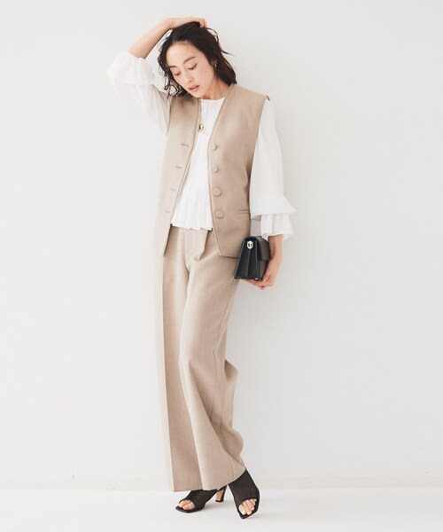 UNTITLED（アンタイトル） ブラウス シャツ 「光沢/オンオフ使える